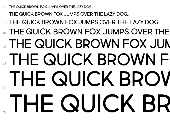 Market Fresh font waterfall